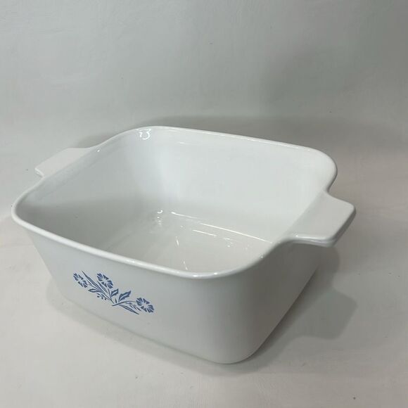 Corning Ware‎ Blue Cornflower 1 1/2 Quart Casserole Dish P 4 B White Blue Floral - Picture 3 of 5